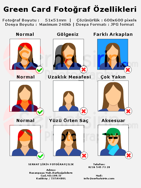 Green Card Fotoğraf Çekimi